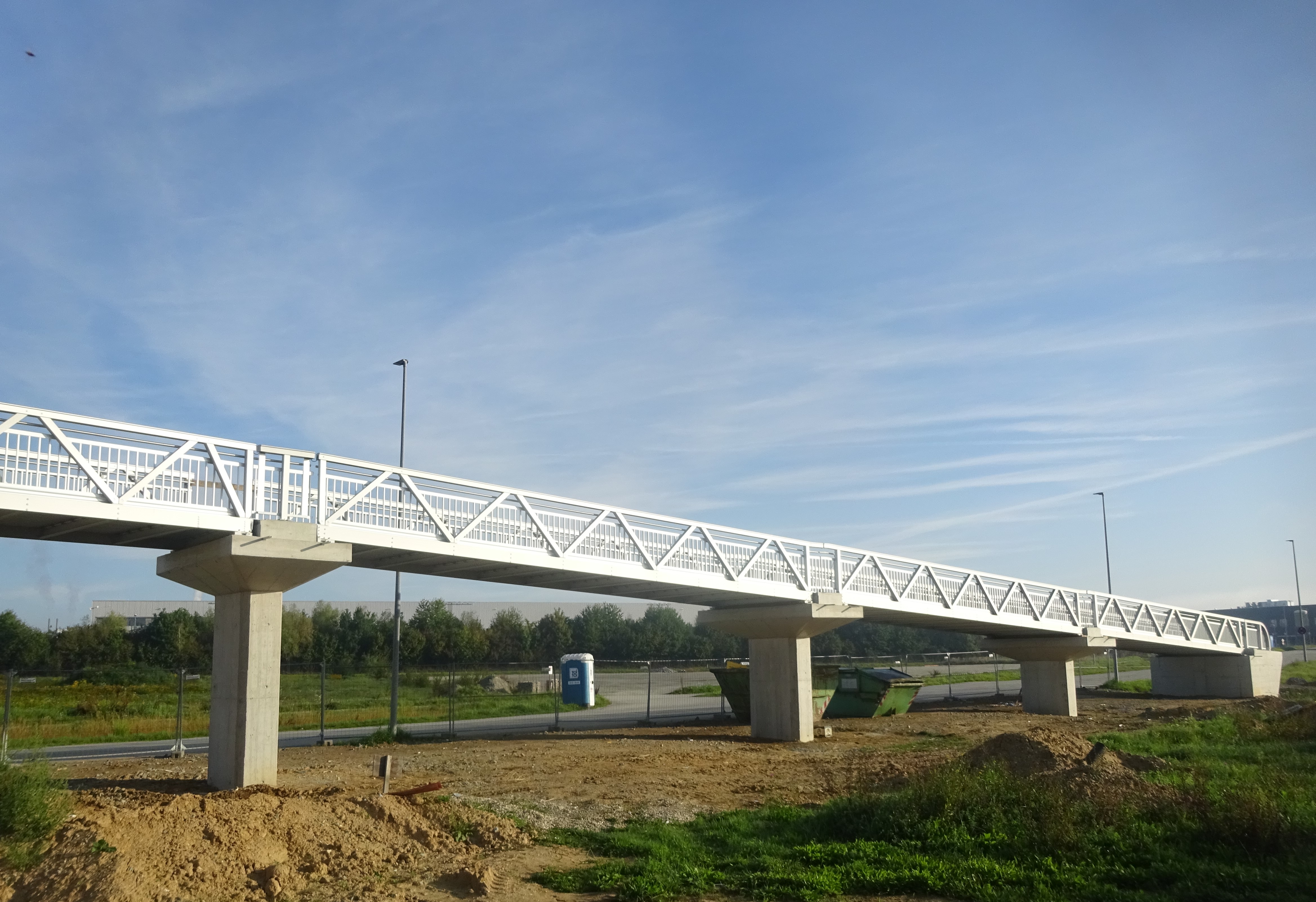 Radwegbrücke Hafen Bahnhaltepunkt Straubing-Sand Bild 3